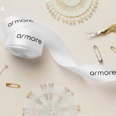 Ruy băng chiffon in logo thương hiệu – mềm mịn, sang trọng, theo yêu cầu