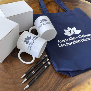 Túi tote vải canvas xanh đậm in logo theo yêu cầu