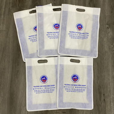 TÚI VẢI KHÔNG DỆT MÀU TRẮNG CÓ QUAI XÁCH - NHẬN IN LOGO THEO YÊU CẦU