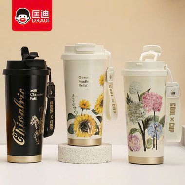 Bình Giữ Nhiệt Họa Tiết Hoa In Logo Theo Yêu Cầu – Sang Trọng, Giá Tốt