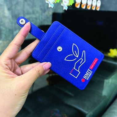 Bao Đeo Thẻ Da PU Cao Cấp – In Logo Thương Hiệu