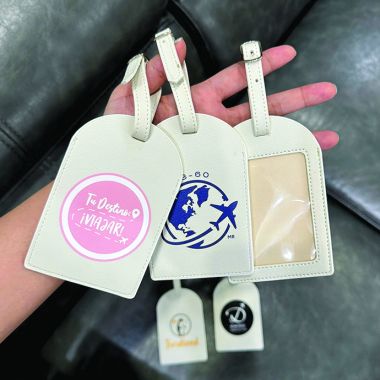 Thẻ Hành Lý Da PU In Logo – Luggage Tag Quà Tặng Du Lịch Cao Cấp