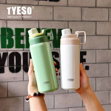 Bình Giữ Nhiệt Tyeso Vacuum Bottle 500ml – Bình Nước Thép Không Gỉ In Logo Doanh Nghiệp