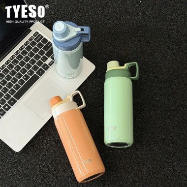 Bình Giữ Nhiệt Tyeso Vacuum Bottle 500ml – Bình Nước Thép Không Gỉ In Logo Doanh Nghiệp