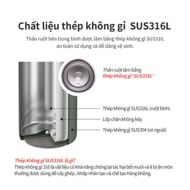 Bình Giữ Nhiệt Slim Fit Lock&Lock 400ml (LHC3270) – One-Touch Khóa Kép, In Logo Theo Yêu Cầu