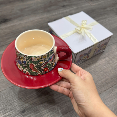 Bộ Tách Sứ Hoa Văn Cổ Điển – Tặng Kèm Hộp Quà Sang Trọng