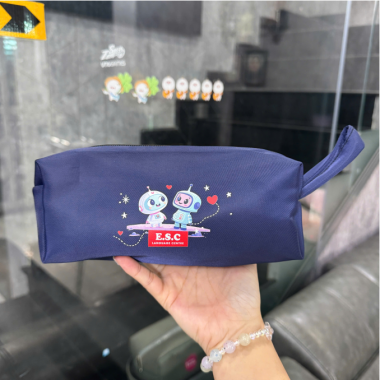 Túi Bút Vải Dễ Thương In Hình Robot – Tặng Học Sinh, In Logo Trường Lớp