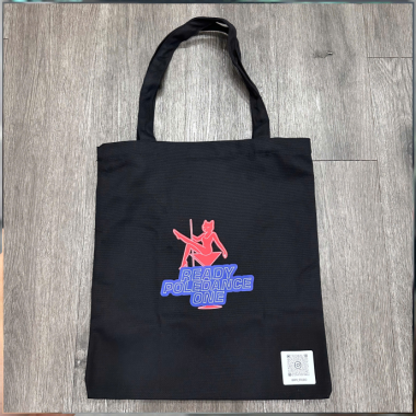Túi Vải Tote Đen In Logo READY POLEDANCE ONE – Cá Tính, Nổi Bật Cho Sự Kiện