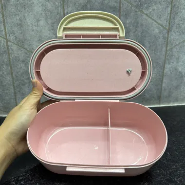 Hộp Cơm Lunch Box In Logo – Hộp Đựng Thực Phẩm Kèm Muỗng Đũa Cao Cấp