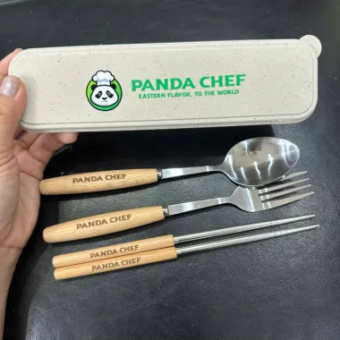 Bộ Muỗng Đũa In Logo – Bộ Dao Nĩa Văn Phòng Quà Tặng Doanh Nghiệp
