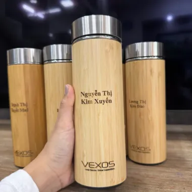 Bình Giữ Nhiệt Tre Khắc Logo Theo Yêu Cầu – Quà Tặng Doanh Nghiệp Cao Cấp