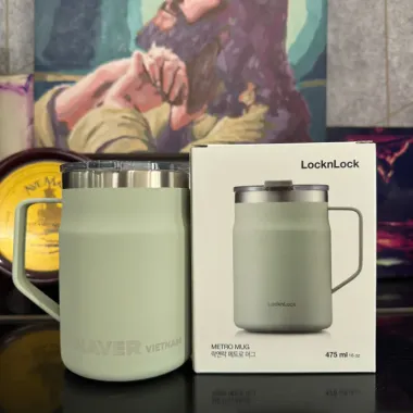Cốc Giữ Nhiệt Lock&Lock Metro Table Mug 475ml LHC4219 In Logo Theo Yêu Cầu
