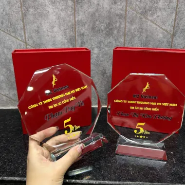 Xưởng Sản Xuất Huy Chương Cúp Pha Lê Cao Cấp In Nội Dung Theo Yêu Cầu