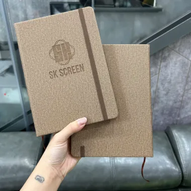 Sổ Tay Bìa Vải SK Screen In Logo Theo Yêu Cầu – Sổ Tay Quà Tặng Doanh Nghiệp Cao Cấp