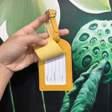 Thẻ Hành Lý Da Nhiều Màu Thiết Kế In Ấn Logo Theo Yêu Cầu