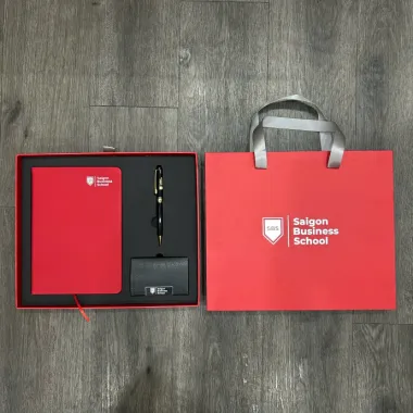 Bộ Quà Tặng Doanh Nghiệp Saigon Business School Cao Cấp – Giftset Tặng Đối Tác Và Sếp