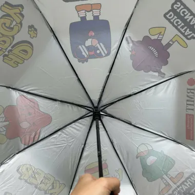 Dù Gấp Gọn RMIT In Logo Theo Yêu Cầu – Ô Dù Quảng Cáo In Hình Mascot Sự Kiện