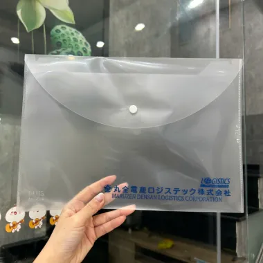 Bìa Lá Nhựa Trong Maruzen Densan In Logo Theo Yêu Cầu – Bìa Hồ Sơ Quà Tặng Doanh Nghiệp Giá Xưởng