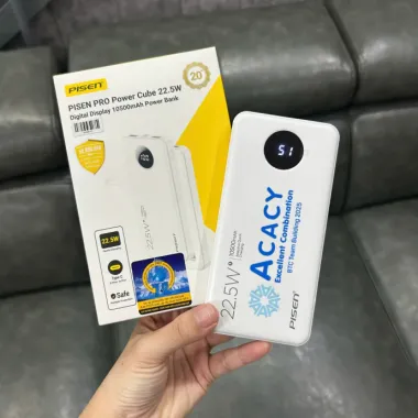Sạc Dự Phòng PISEN 10500mAh 22.5W In Logo Theo Yêu Cầu – Pin Dự Phòng Quà Tặng Doanh Nghiệp Giá Xưởng
