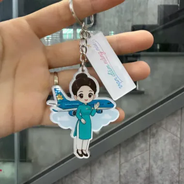 Móc Khóa Mica In Hình Theo Yêu Cầu – Móc Khóa Acrylic In Logo Làm Quà Tặng