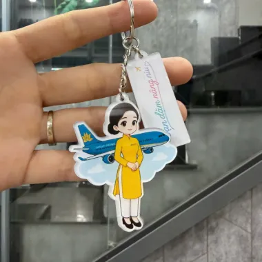 Móc Khóa Mica In Hình Theo Yêu Cầu – Móc Khóa Acrylic In Logo Làm Quà Tặng