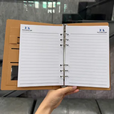 Sổ Bìa Còng In Logo Theo Yêu Cầu - Sổ Tay Bìa Còng Cao Cấp Quà Tặng Doanh Nghiệp