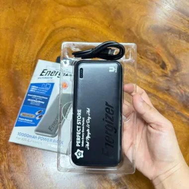 Pin Sạc Dự Phòng In Logo Theo Yêu Cầu 10000mAh Energizer UE10055C - Quà Tặng Doanh Nghiệp Cao Cấp