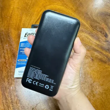 Pin Sạc Dự Phòng In Logo Theo Yêu Cầu 10000mAh Energizer UE10055C - Quà Tặng Doanh Nghiệp Cao Cấp