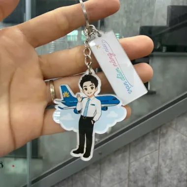 Móc Khóa Mica In Hình Theo Yêu Cầu – Móc Khóa Acrylic In Logo Làm Quà Tặng