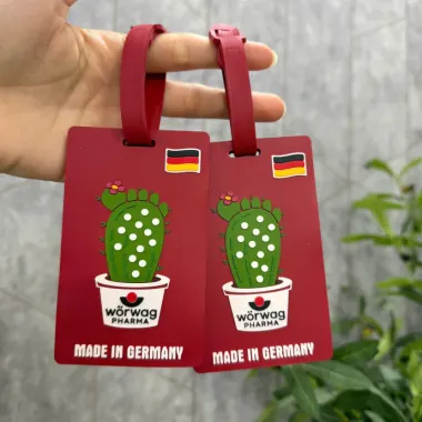 Thẻ Hành Lý PVC Dẻo In Logo Theo Yêu Cầu – Tag Vali Cao Su 3D Giá Xưởng