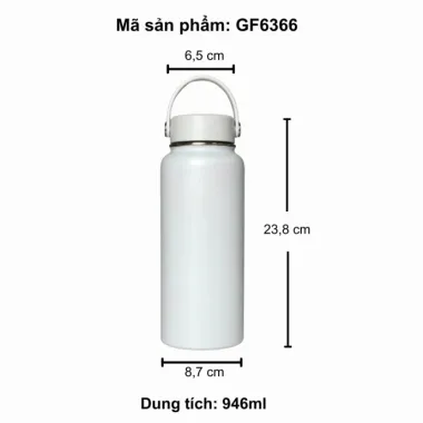 Bình Giữ Nhiệt Inox 304 In Khắc Logo Theo Yêu Cầu - Bình Giữ Nhiệt Quà Tặng Doanh Nghiệp Cao Cấp 946ml