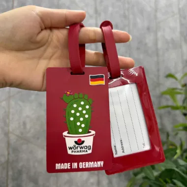 Thẻ Hành Lý PVC Dẻo In Logo Theo Yêu Cầu – Tag Vali Cao Su 3D Giá Xưởng