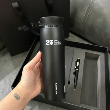 Hộp Quà Tặng Bình Kèm Sổ Kèm Bút Cao Cấp – Sang Trọng & Ý Nghĩa | Quà Tặng Nhanh