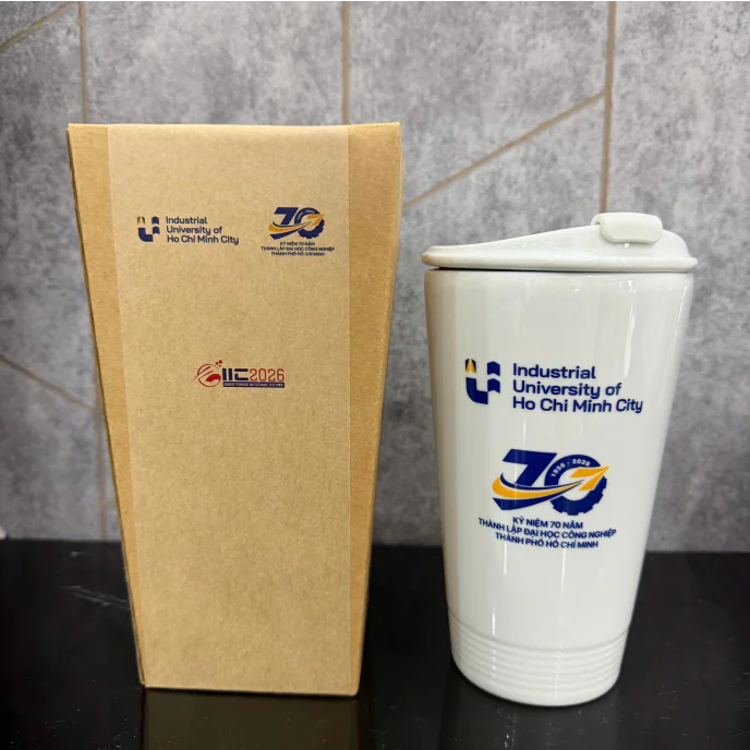Ly Sứ Minh Long In Logo Theo Yêu Cầu Kèm Hộp Quà Cao Cấp