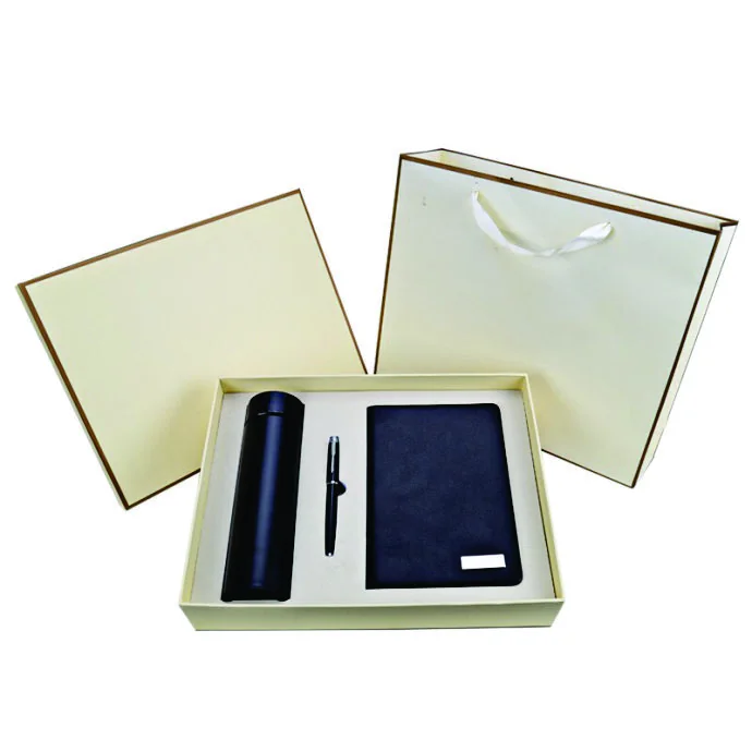 Bộ Quà Tặng Doanh Nghiệp Cao Cấp – Sổ Tay + Bình Giữ Nhiệt + Bút Ký + Hộp & Túi