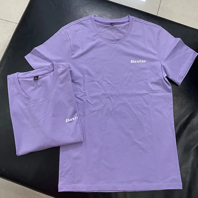 Áo Thun Cotton Tím Đồng Phục – Quà Tặng Doanh Nghiệp Hiện Đại