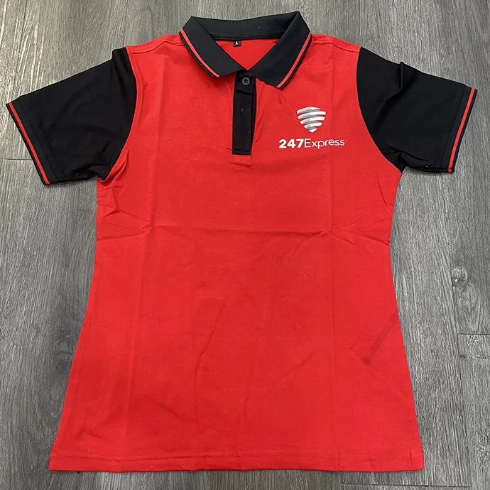 Áo Thun Đồng Phục 247 Express - Áo Thun Đồng Phục Phối Hai Màu