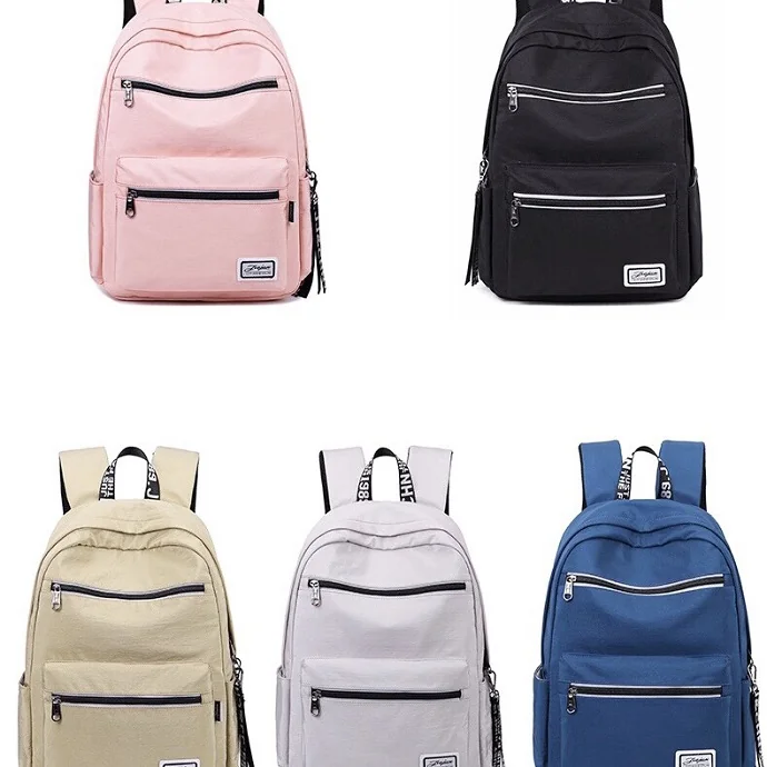 Balo Vải Canvas Thời Trang Nhiều Màu – Balo Đi Học Đi Làm Dáng Đứng, Nhiều Ngăn Tiện Dụng