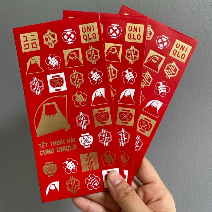 Bao lì xì Tết in logo theo yêu cầu – Phong bao Tết doanh nghiệp cao cấp