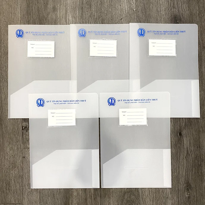 Bìa Lá In Logo Theo Yêu Cầu – Bìa Folder Đựng Hồ Sơ Doanh Nghiệp