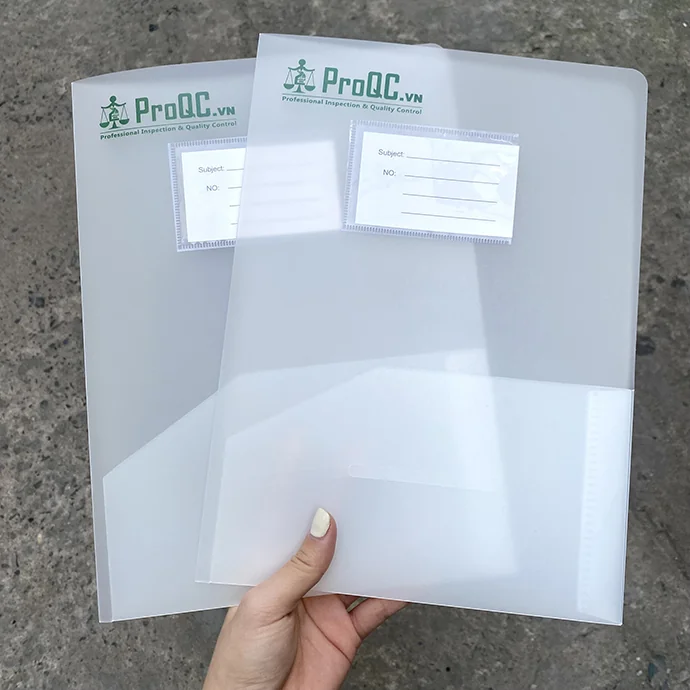 Bìa Hồ Sơ Nhựa In Logo Theo Yêu Cầu – Bìa Đựng Tài Liệu Doanh Nghiệp