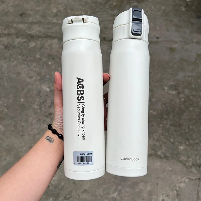Bình Giữ Nhiệt In Logo Theo Yêu Cầu – Dung Tích 400ml, Cách Nhiệt Kép