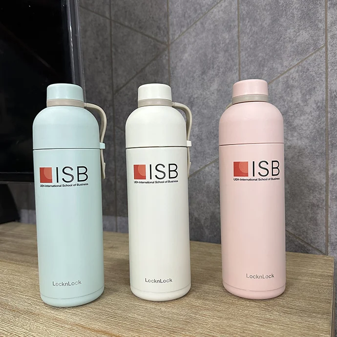 BÌNH GIỮ NHIỆT LOCK&LOCK BELT BOTTLE 490ML IN LOGO THEO YÊU CẦU
