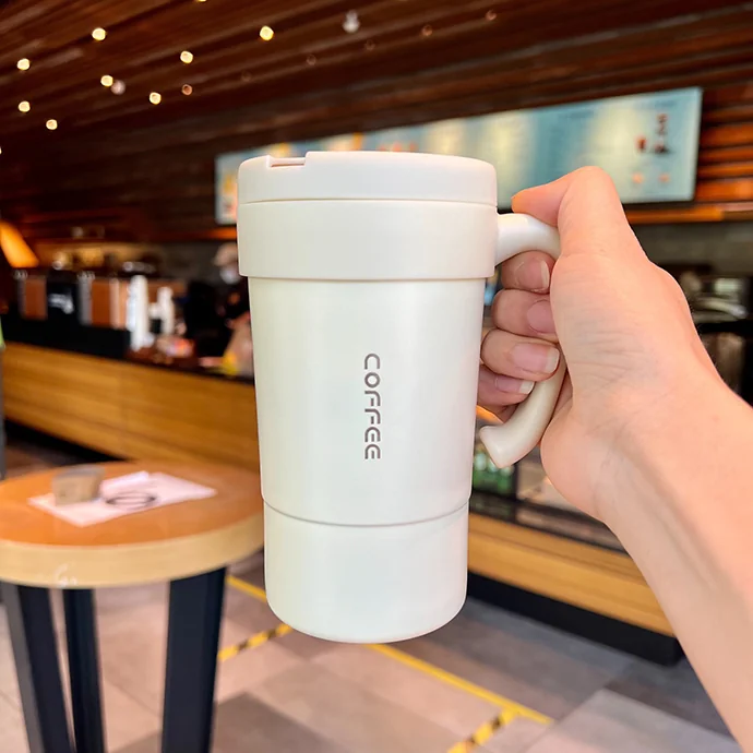 Ly Giữ Nhiệt Có Tay Cầm 580ml – Inox 304 Cao Cấp