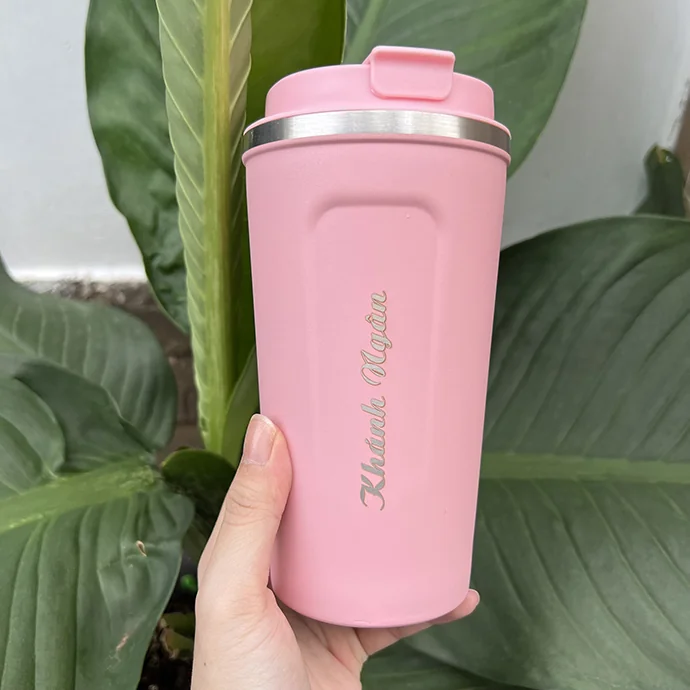 Ly Giữ Nhiệt Coffee 510ml Inox 304 Khắc Tên Theo Yêu Cầu