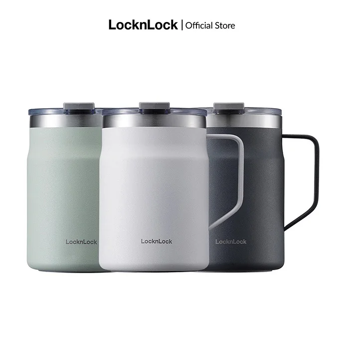 Ly Giữ Nhiệt Lock&Lock Metro Mug 475ml (LHC4219) – Inox 304 Chính Hãng, In Logo Theo Yêu Cầu