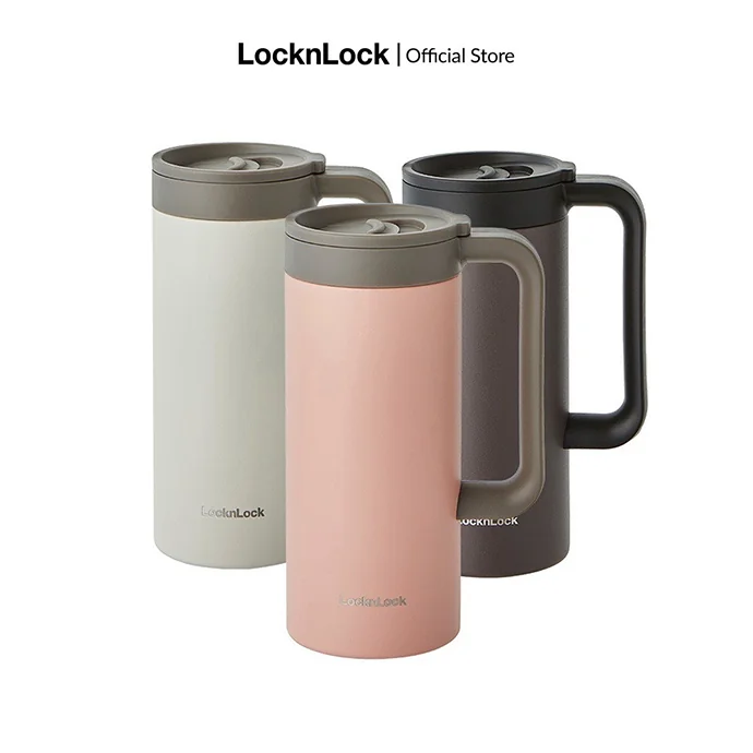 Cốc Giữ Nhiệt Lock&Lock Table Mug 473ml (LHC4247) – Inox SUS304, Giữ Nóng Lạnh 12H, In Logo Theo Yêu Cầu