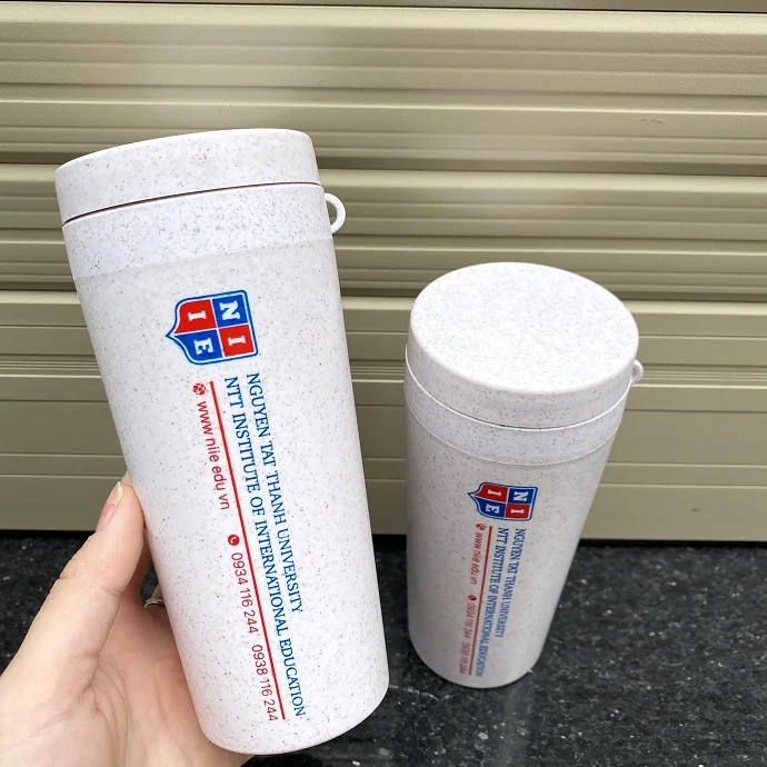 Ly Giữ Nhiệt Lúa Mạch In Logo – Quà Tặng Trường Học & Doanh Nghiệp