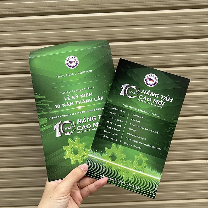 Thiệp mời sự kiện – in logo theo yêu cầu