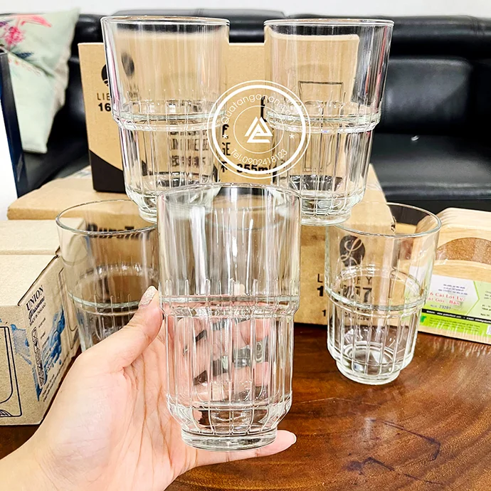 Bộ 6 Ly Thủy Tinh DuraTuff - Bền Đẹp, In Logo Theo Yêu Cầu